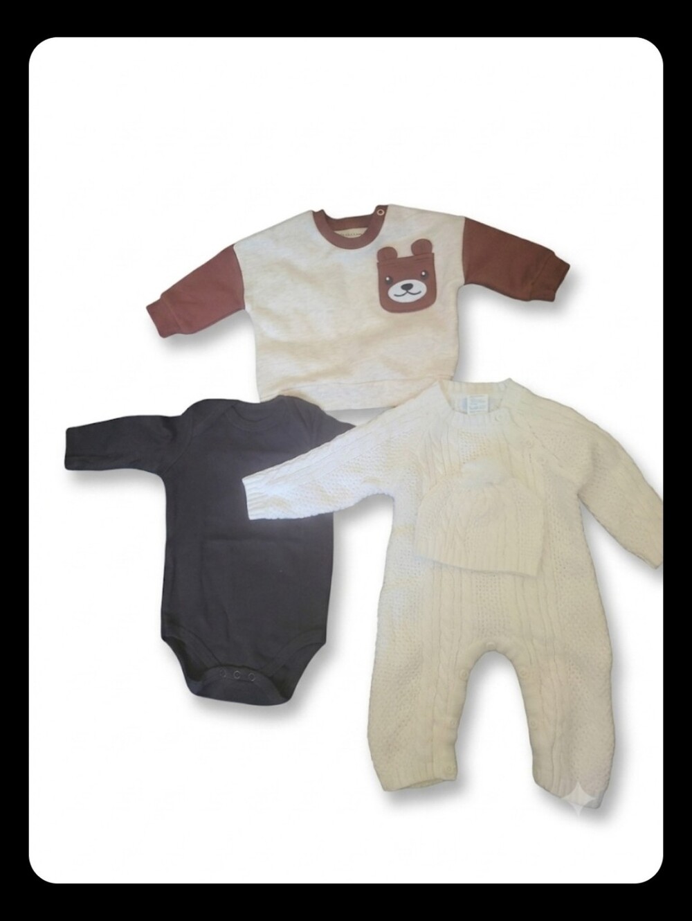 Bundle of 3 Baby Clothing Items (0-3 Months), NWOT